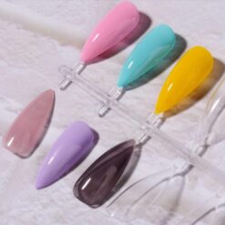 240Tips per Bag Mountain Peak Nail Tips For Displaying Gel Polish Color And Designs-2