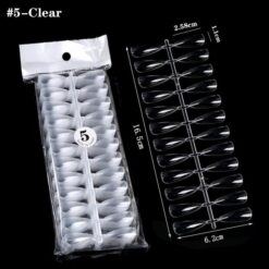 240Tips per Bag Mountain Peak Nail Tips For Displaying Gel Polish Color And Designs-8