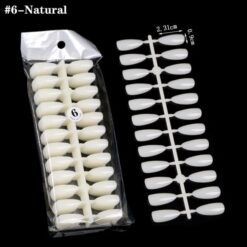 240Tips per Bag Mountain Peak Nail Tips For Displaying Gel Polish Color And Designs-9