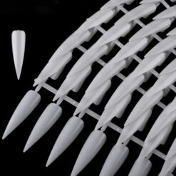 240Tips per Bag Sharp Stiletto Nail Tips For Displaying Gel Polish Color And Designs-2