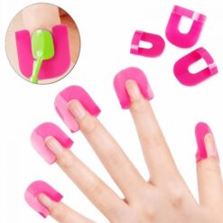 26 Cái/gói Sáng Tạo Chống Tràn Móng Tay Ngón Tay Tấm Bảo Vệ Sơn Móng Tay Khuôn Sơn Móng Tay