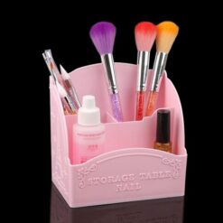 3 Cells Nail Tools Storage Box Organizer Nail Art Brush Display Shelf Holder-5