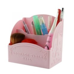 3 Cells Nail Tools Storage Box Organizer Nail Art Brush Display Shelf Holder