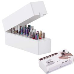 30 lỗ đầu mài mũi khoan nghệ thuật làm móng tay chất lượng cao Giá đỡ trưng bày mũi khoan
