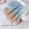 300 chiếc 3D Flat Mermaid Symphony Design Jewelry Nail Art Pearl Charms