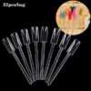 32PCS per PACK Clear Nail Art Salon Color Display Stand Sticks