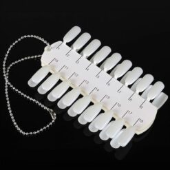 36 Tips Nail Art Gel Polish Color Display Chart With Necklace Chain-1