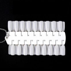 36 Tips Nail Art Gel Polish Color Display Chart With Necklace Chain-2
