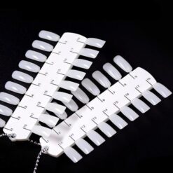 36 Tips Nail Art Gel Polish Color Display Chart With Necklace Chain-4