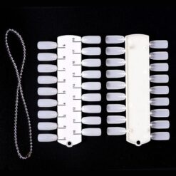 36 Tips Nail Art Gel Polish Color Display Chart With Necklace Chain-5