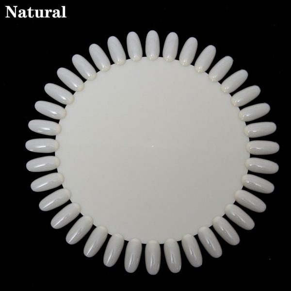 36 Tips Round Nail Polish Gel Color Chart Palette Display-6