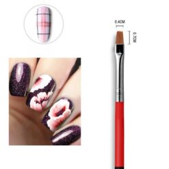 3PCS Tiny Acrylic UV GEL Nail Art Design Brush Set -5