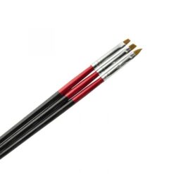 3PCS Tiny Acrylic UV GEL Nail Art Design Brush Set