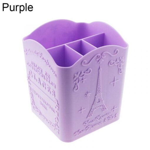 4 Cells Nail Tools Storage Box Organizer Nail Art Brush Display Shelf holder-8