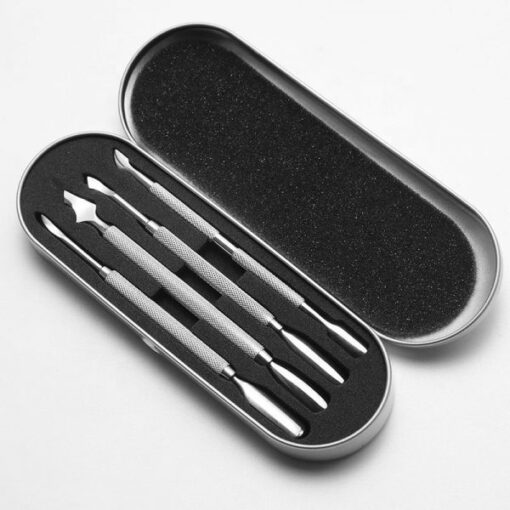 4 Different Types Rainbow Color Dead Skin Cuticler Pusher In Box-13