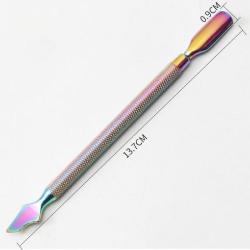 4 Different Types Rainbow Color Dead Skin Cuticler Pusher In Box-5