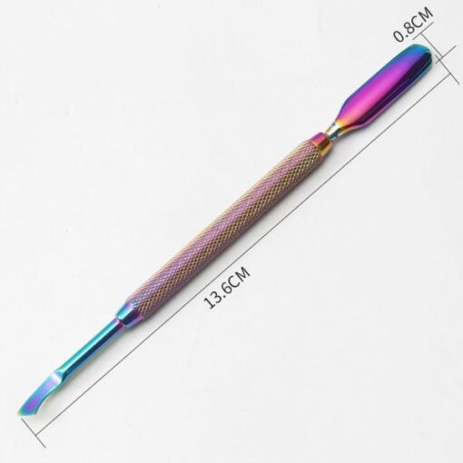 4 Different Types Rainbow Color Dead Skin Cuticler Pusher In Box-6