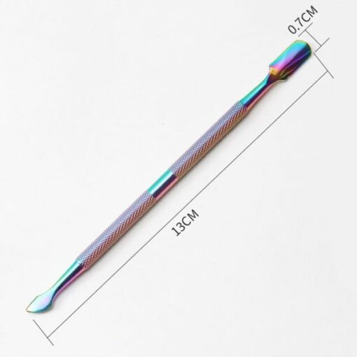 4 Different Types Rainbow Color Dead Skin Cuticler Pusher In Box-7