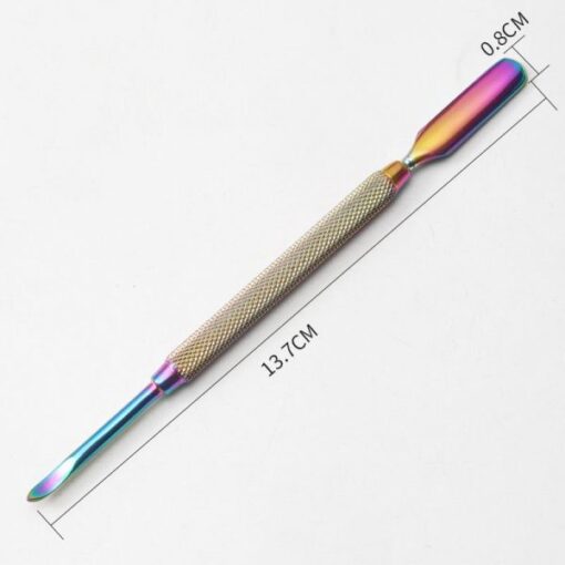 4 Different Types Rainbow Color Dead Skin Cuticler Pusher In Box-8
