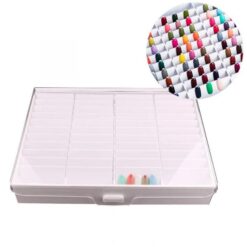 44 Grids Nail Gel Polish Color Display Tips Storage Box With Clasp Style Cover-1