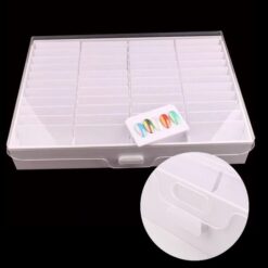 44 Grids Nail Gel Polish Color Display Tips Storage Box With Clasp Style Cover-6