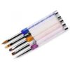 5 Types Multi-functional Crystal Acrylic Handle Nail Art Brush