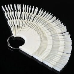50 Branches 3 Knots Total 150 Tips Fan Shaped Nail Art Color Display Set-1