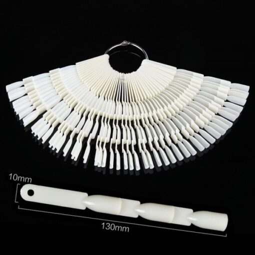 50 Branches 3 Knots Total 150 Tips Fan Shaped Nail Art Color Display Set-2