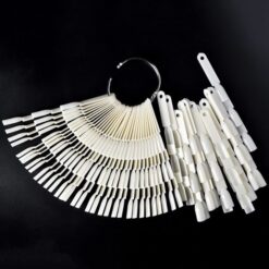 50 Branches 3 Knots Total 150 Tips Fan Shaped Nail Art Color Display Set-4