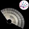 50 Branches 3 Knots Total 150 Tips Fan Shaped Nail Art Color Display Set