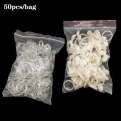 50 PCS per pack Nail Art Butterfly And Rose Ring Style Tips For Color Display-8