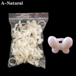 50 PCS per pack Nail Art Butterfly And Rose Ring Style Tips For Color Display-9