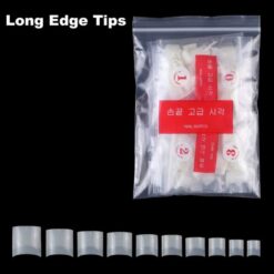 500PCS Artificial Long French Edge Nail tips In Bag