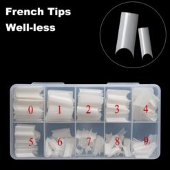 500PCS C Curve Well-less French Nail tips With Box