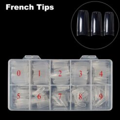 500pcs false French nail tips in box
