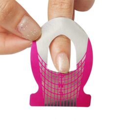 500pcs Fish Shape Nail Art Tips Extension Forms Guide-5