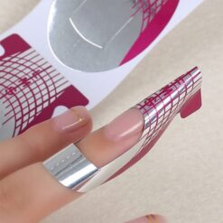 500pcs Fish Shape Nail Art Tips Extension Forms Guide-6