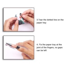 500pcs Fish Shape Nail Art Tips Extension Forms Guide-8