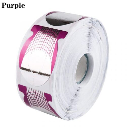 500pcs Fish Shape Nail Art Tips Extension Forms Guide-9
