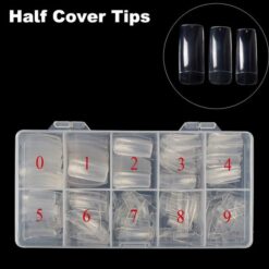 500pcs half cover false nail tips in box