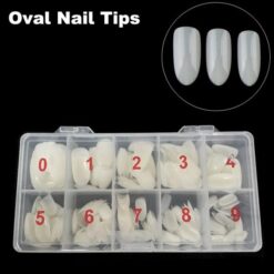 500pcs Oval Shape Full Cover Nail Tips in Box