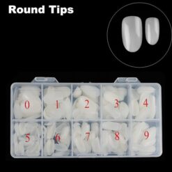 500pcs Round Shape Full Cover Nail Tips