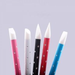 5PCS Nail Art Emboss Carving Soft Silicone Pen Set-2