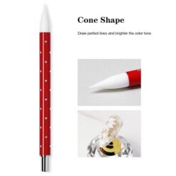 5PCS Nail Art Emboss Carving Soft Silicone Pen Set-9