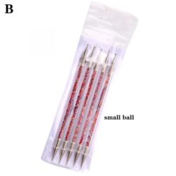 5pcs per set Acrylic Handle With Pearl Ball Inside 2 Way Marbleizing Dotting Pen Set-10