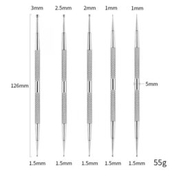 5pcs per set Stainless Steel Handle 2 Way Marbleizing Dotting Pen Set-10