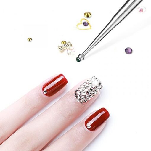 5pcs per set Stainless Steel Handle 2 Way Marbleizing Dotting Pen Set-2