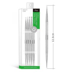 5pcs per set Stainless Steel Handle 2 Way Marbleizing Dotting Pen Set-9