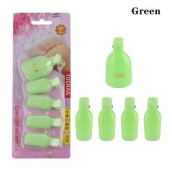 5pcs Plastic Nail Art Toe Soaker Off Clip UV Gel Polish Remover Clips-12