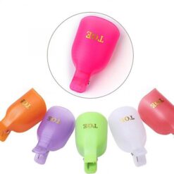5pcs Plastic Nail Art Toe Soaker Off Clip UV Gel Polish Remover Clips-2